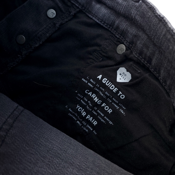 Madewell Black Button Fly Black Jeans - Picture 7 of 8